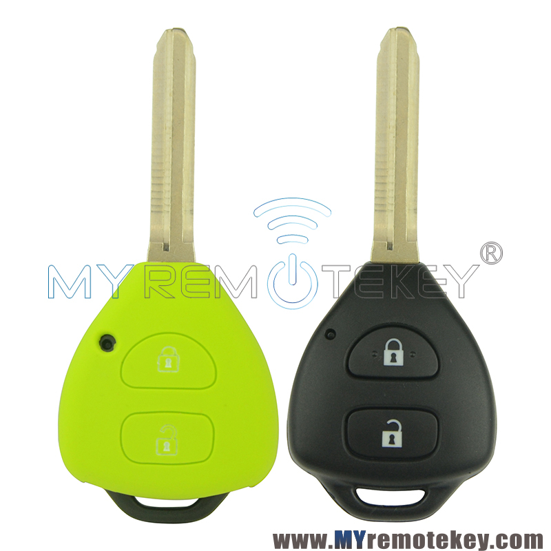 Silicone key Case shell 2 button for Toyota Camry remote key