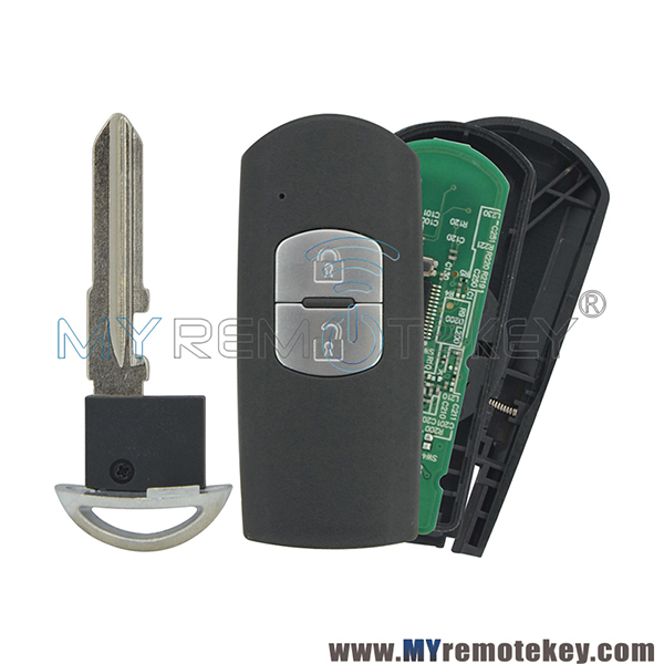 New model SKE13E-01 Smart key 2 button 434Mhz HITAG-PRO PCF7953 ID49 for Mazda 3 6 Axela Atenza 2014 2015 2016 2017