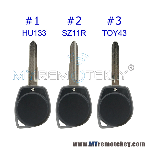 Remote key shell 2 button HU133 SZ11R TOY43 for Suzuki Grand Vitara Swift Ignis