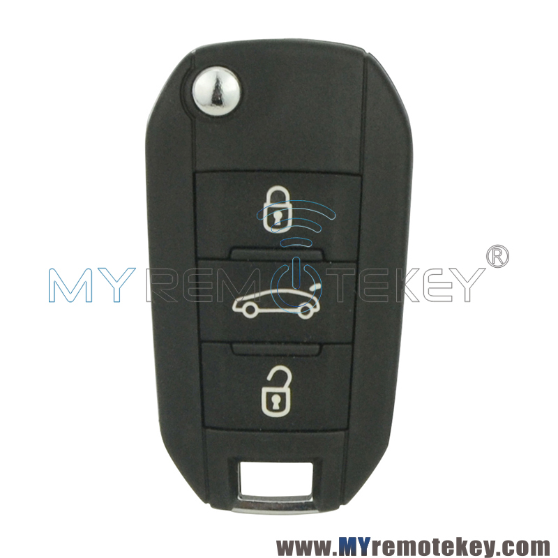 Flip remote car key 3 button 433Mhz 46/4A chip FSK for Citroen Cactus C4 2014 2015 5FA010