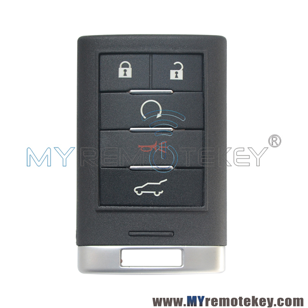 NBG009768T smart key 5 button 315mhz 433mhz for Cadillac SRX 2010-2015 PN 22865375 20984227 13502537