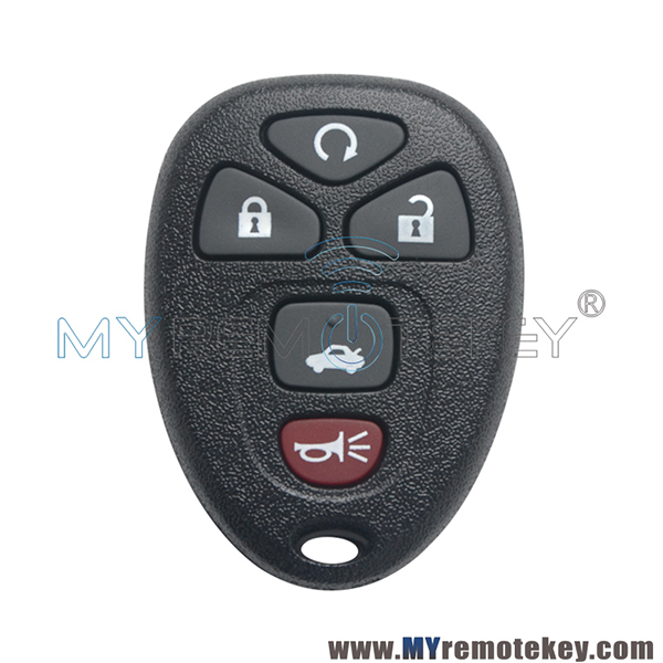 OUC60270 Remote fob for Buick Cadillac Chevrolet 5 button 315mhz 434mhz with battery holder
