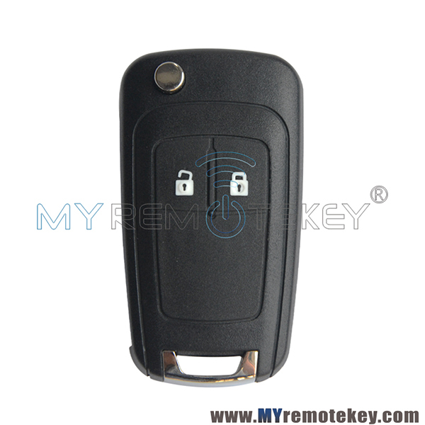 Flip remote key shell case 2 button for Chevrolet Cruze Buick