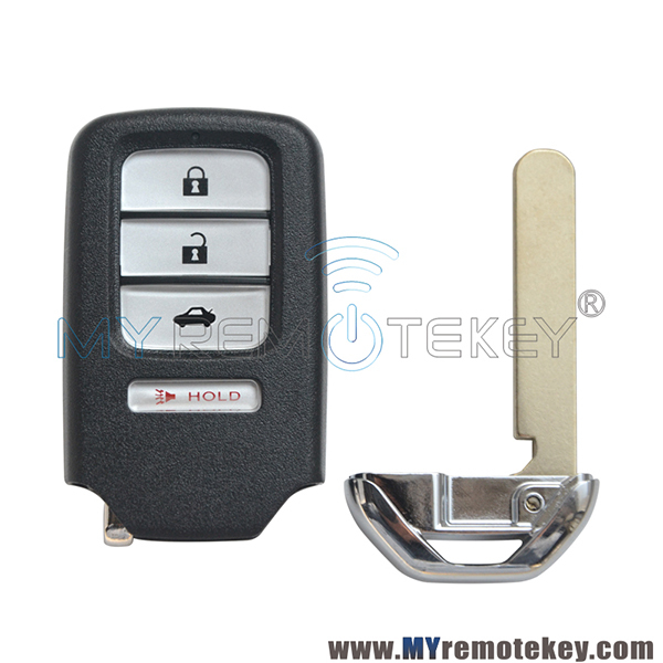 Smart key KR5V1X 313.8mhz/ KR5V2X 434mhz 47chip 3 button with panic for Honda Civic 2017-2020 72147-TBA-A01