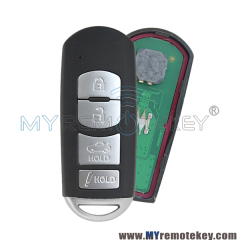 WAZSKE13D01 smart key 4 button 315mhz Mitsubishi System for Mazda 3 Sedan Mazda 6 Mazda MX-5 Miata 2014-2018 PN GJY9-67-5DY