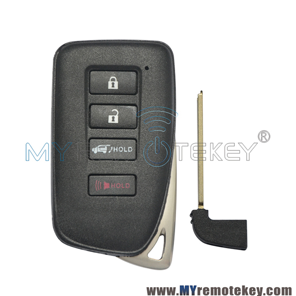 BP1EK Smart key 433MHZ 4 button for Lexus RX350 RX450HL RX450H 2016-2019 89904-48J60(PCB 281451-0010)