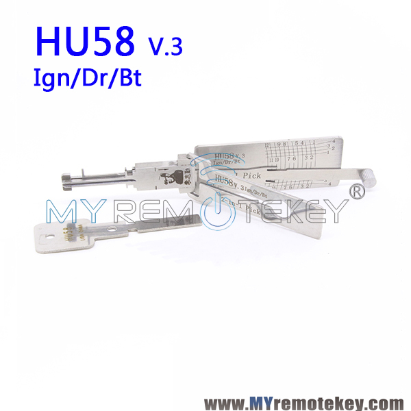 LISHI HU58 v.3 Ign/Dr/Bt 2 in 1 Auto Pick and Decoder For BMW