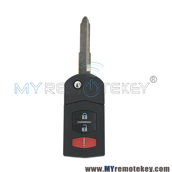 Flip remote car key 3 button for Mazda 3 5 6 MX-5 Miata RX-8 CX-7 CX-9 BGBX1T478SKE12501 CC43-67-5RYC