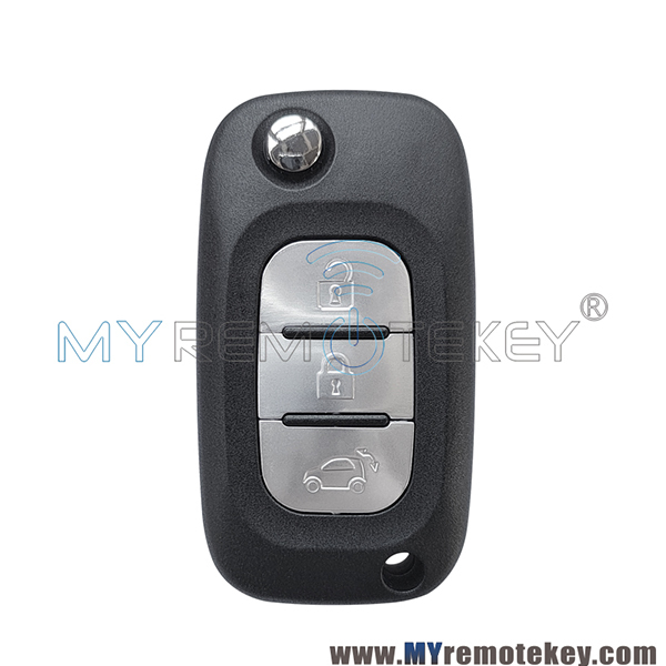 Flip remote Key case 3 button for Mercedes Benz Smart Fortwo 453 Forfour 2015-2017