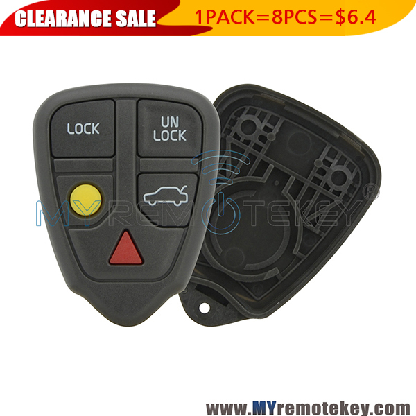 1 pack Remote fob shell case for Volvo S60 V70 HYQ12AAA 5 button