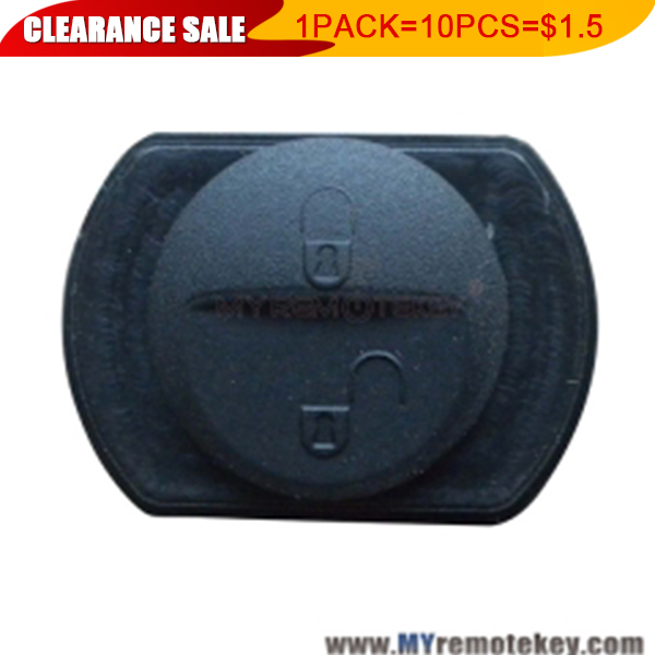 1 pack Remote rubber button pad for Mitsubishi remote key 2 button