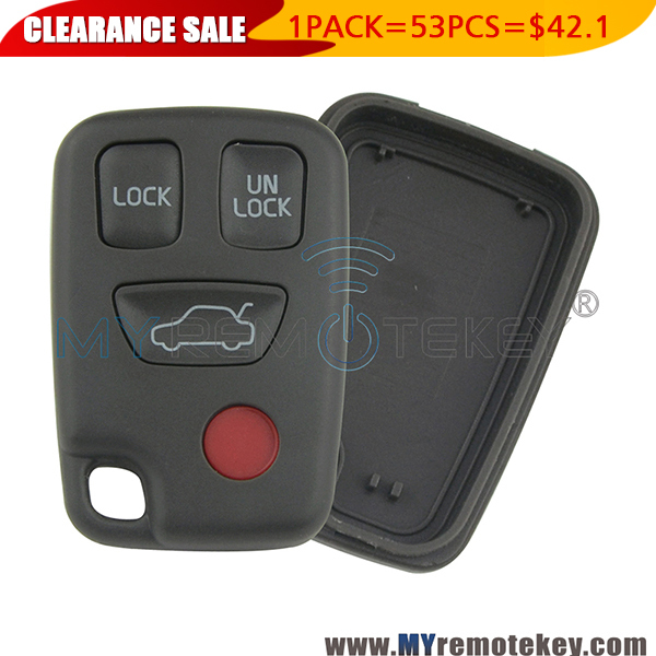 1 pack Remote fob shell case for Volvo S40 V70 C70 HYQ1512J 4 button
