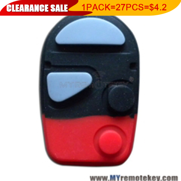 1 pack Remote rubber button pad for Nissan remote fob 4 button