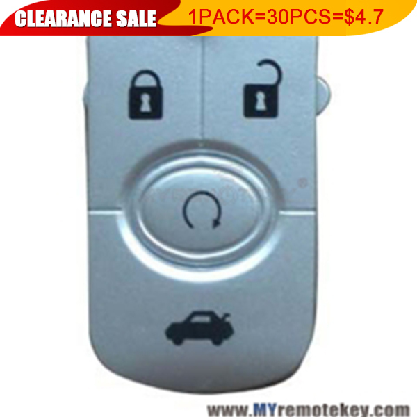 1 pack Flip remote key button pad for GM Buick car key 4 button