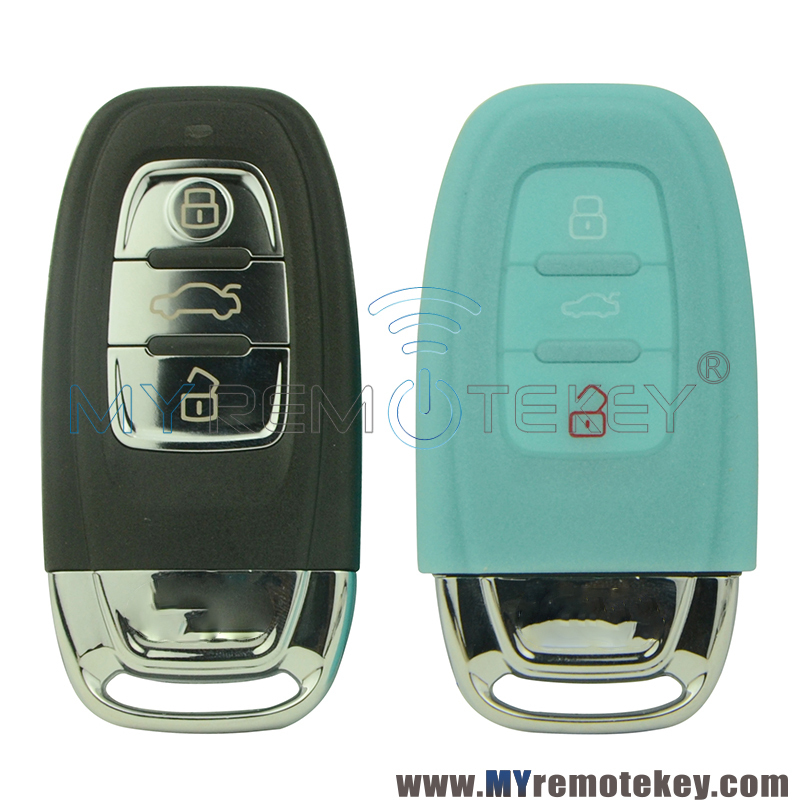 Silicone key Case shell 2 button for Audi 8T0 959 754 C smart key