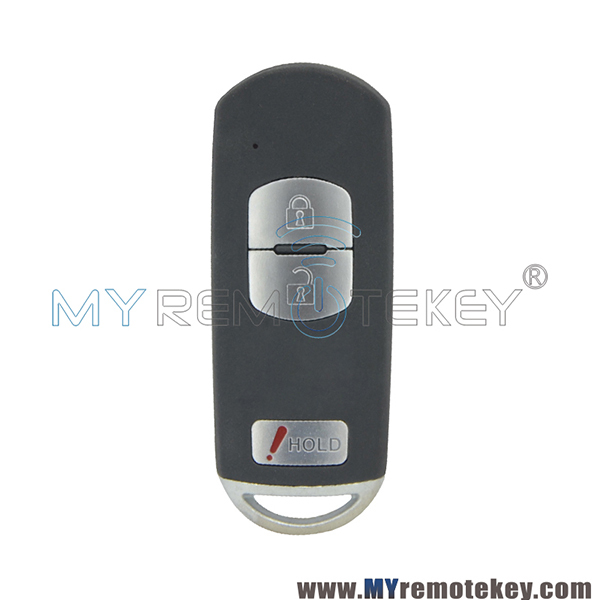 New style smart key case car key cover 3 button WAZSKE13D01 for 2013 2014 Mazda 3 CX5