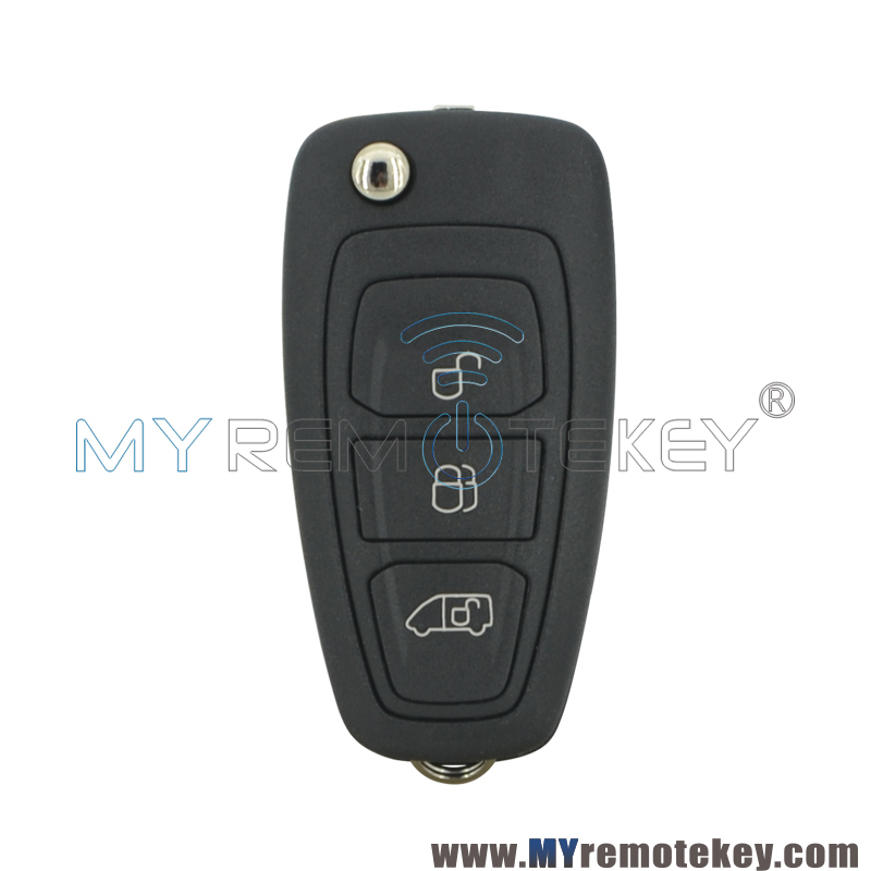 A2C53435329 Flip Remote Key shell 3 button for Ford Transit Custom Connect 2012-2019 BK2T-15K601-AC