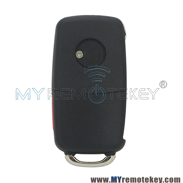 1K0959753P Flip Remote Key 4 Button 315MHZ ID48 chip for 2006-2011 Volkswagen Jetta Golf NBG92596263