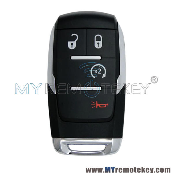 GQ4-76T Smart key shell 4 button for 2019-2021 Dodge Ram 2500 3500 4500 5500 68365327AB
