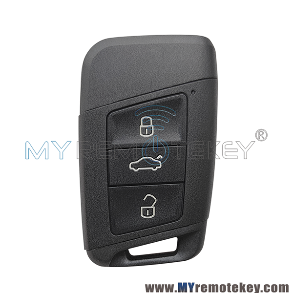 MQB Smart Key shell 3 Buttons HU162T for VW Passat B8 PN: 3V0959752K