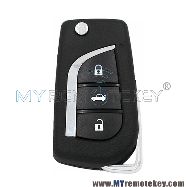 Xhorse XNTO00EN Wireless Universal Remote For Toyota Style 3 Button for Xhorse VVDI Key Tool