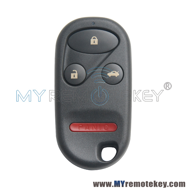 NHVWB1U523 Remote car key shell NHVWB1U521 3 button with panic for Honda Civic Pilot