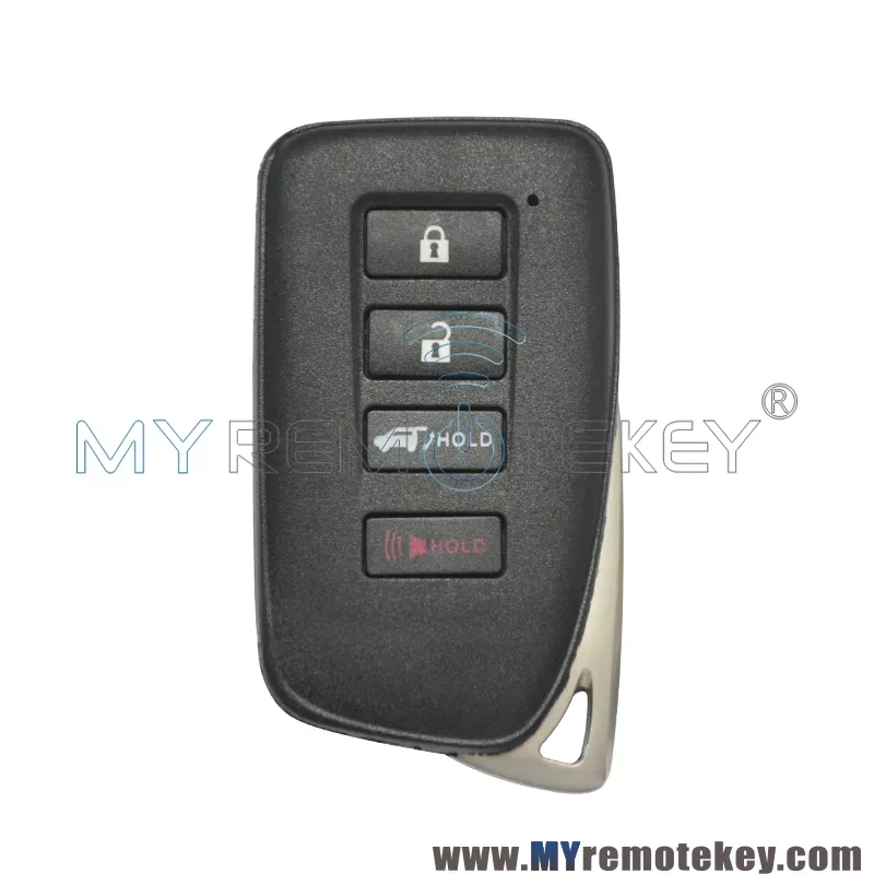 Smart key shell case 4 button for Lexus LX570 RX350 RX450 2016-2020 FCC HYQ14FBB