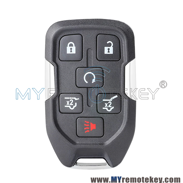 Replacement key shell case for 2015 GMC Yukon Chevrolet Suburban Tahoe smart key keyless remote fob HYQ1AA
