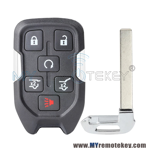 Replacement key shell case for 2015 GMC Yukon Chevrolet Suburban Tahoe smart key keyless remote fob HYQ1AA