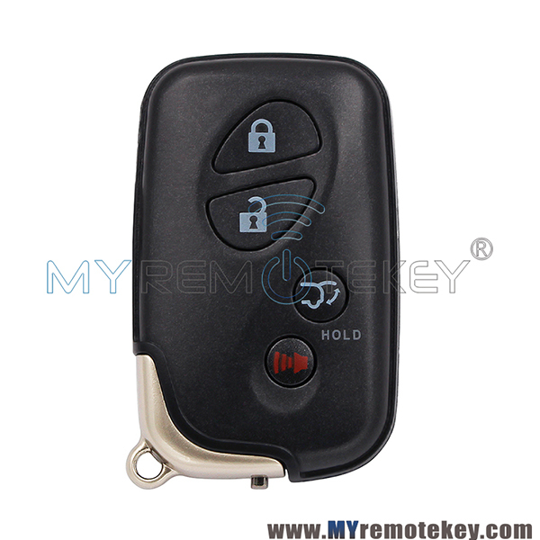 Smart key shell 4 button for Lexus RX LX GX 2010-2017 FCC HYQ14AAB HYQ14ACX