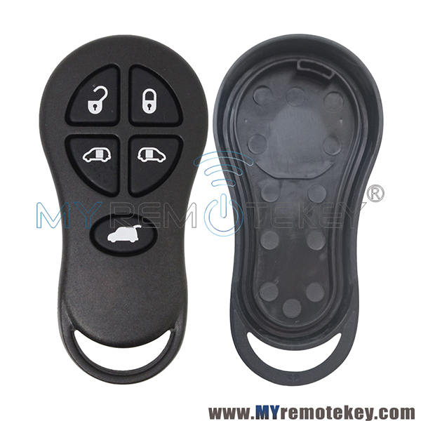 GQ43VT18T Remote key shell  fob 5 button for Chrysler Town &amp; Country Dodge Caravan 2001 2002 2003