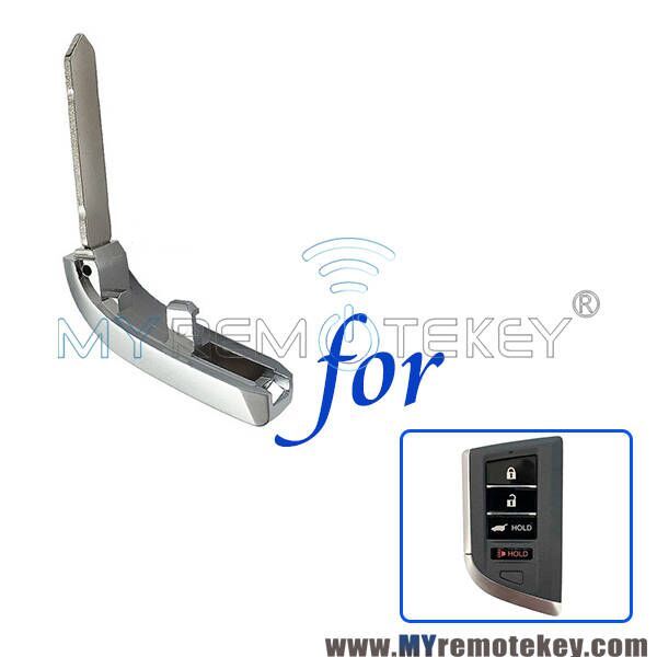 PN 35118-TYA-A50 smart key blade for 2021-2022 Acura MDX FCC KR5BTP Emergency Key