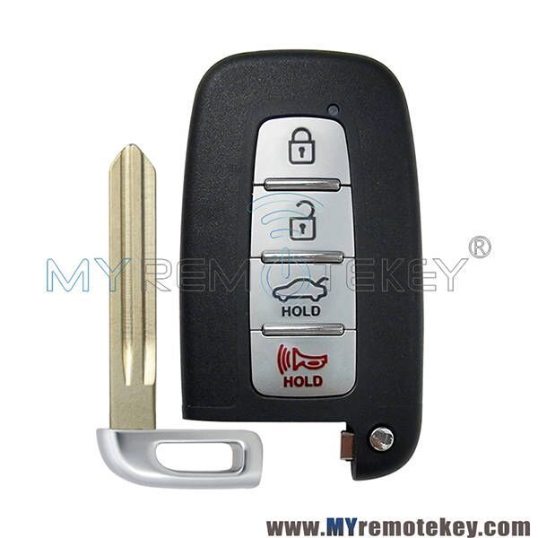 FCC SY5HMFNA04  Smart key shell case 4 button for Hyundai Elantra Genesis Kia Forte Soul / HY15