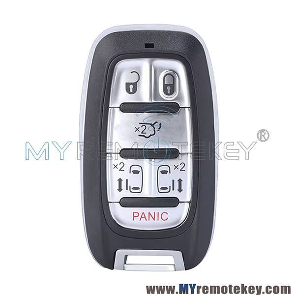 FCC M3N-97395900 Smart key shell 6 button for 2017-2021 Chrysler Pacifica PN 68241532 AC