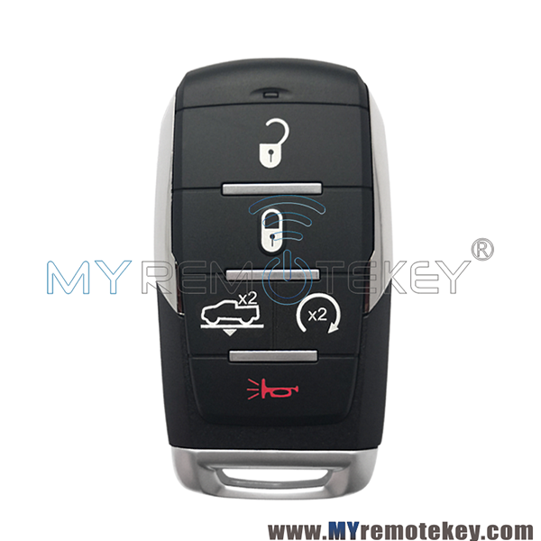 FCC OHT-4882056 Smart key case 5 Button for 2019-2021 Dodge Ram 1500 PN 68291690AD
