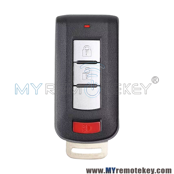 FCC GHR-M003 GHR-M004 keyless go smart key 3 button 315mhz / 434mhz HiTag3 ID47 Chip for Mitsubishi Mirage 2013-2020 PN 8637B153