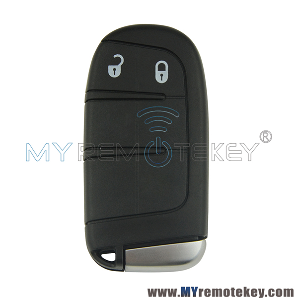 FCC M3N-40821302 Smart key 2 button 434mhz 4A chip for 2015-2021 Jeep compass with SIP22 key blade
