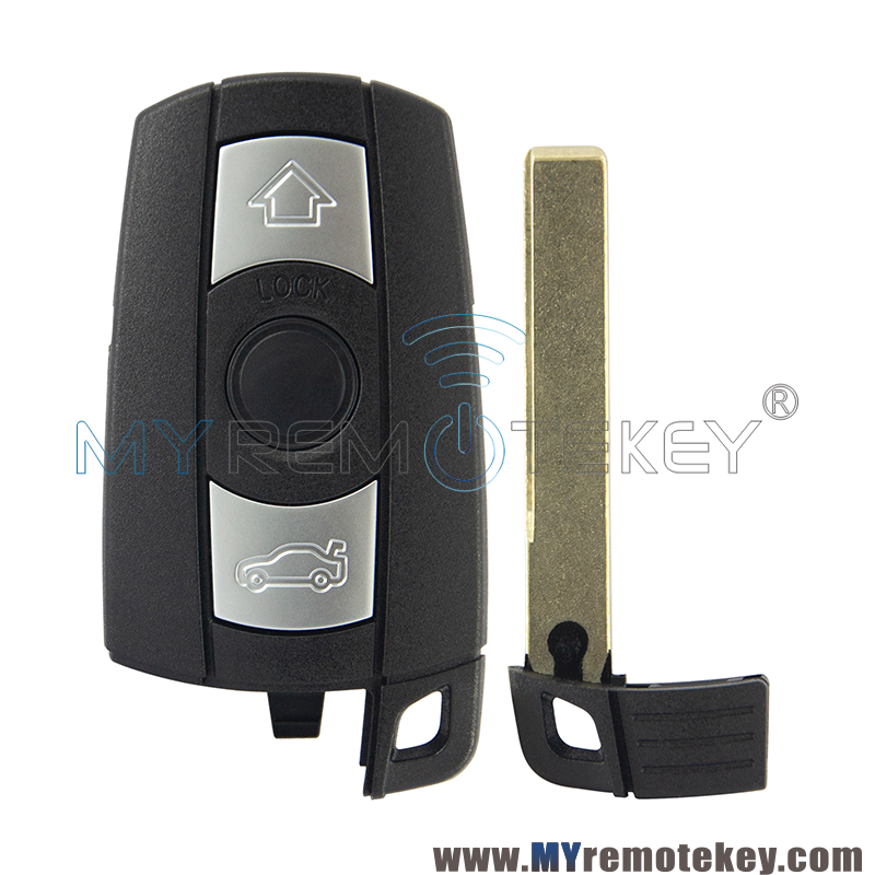 Smart car key shell case cover 3 button KR55WK49127 for E39 E60 E61 E46 E38 E53 BMW 328i 335i 528i 535i 550i 2008 2009 2010 2011