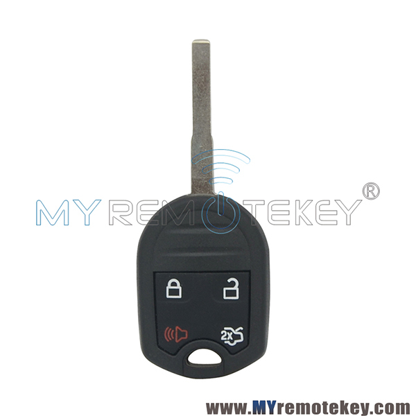 Remote head key shell 4 button HU101 blade for Ford Fiesta Focus Transit P/N 164-R7976