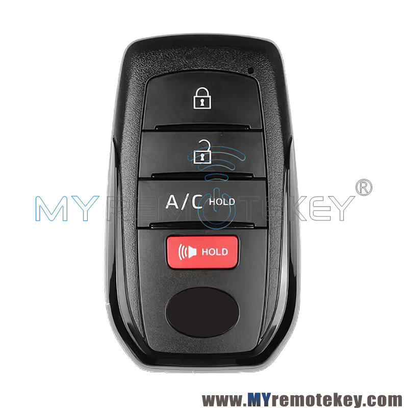 FCC HYQ14FBX Smart Key shell 4 Button A/C for 2023 Toyota bZ4X PN 8990H-42510