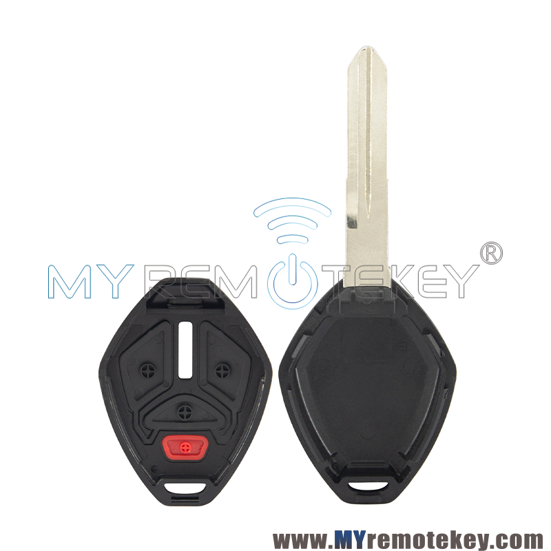 Remote key case shell 3 button with panic MIT6 blade for Mitsubishi Galant Eclipse 2006 OUCG8D-620M-A ​​​​​​​