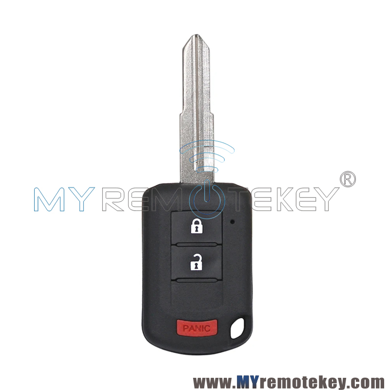 FCC OUCJ166N remote head key shell 3 button for 2015-2020 Mitsubishi Mirage PN 6370B904