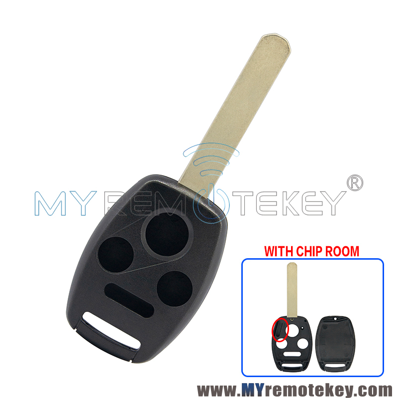 (with chip room) Remote key shell 3 button with panic for Honda Accord