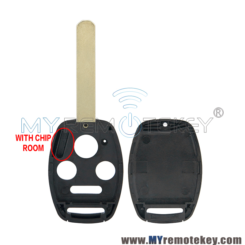 (with chip room) Remote key shell 3 button with panic for Honda Accord