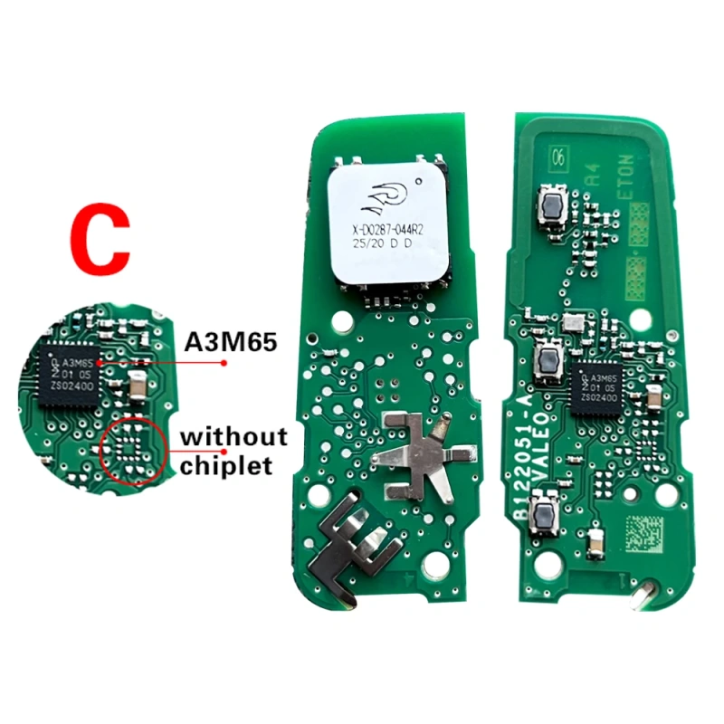 KEYLESS KEY P/N 9840149780 3 button 433mhz NCF29A1M Hitag AES 4A chip for 2019-2023 Peugoet Citroen Opel (Board A3M15 / A3M05 / A3M65)