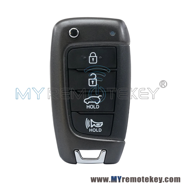 PN: 95430-S2000 Remote Flip Key 4 Button 433MHz for Hyundai Santa Fe 2018-2020 FCC: TQ8-RKE-4F39
