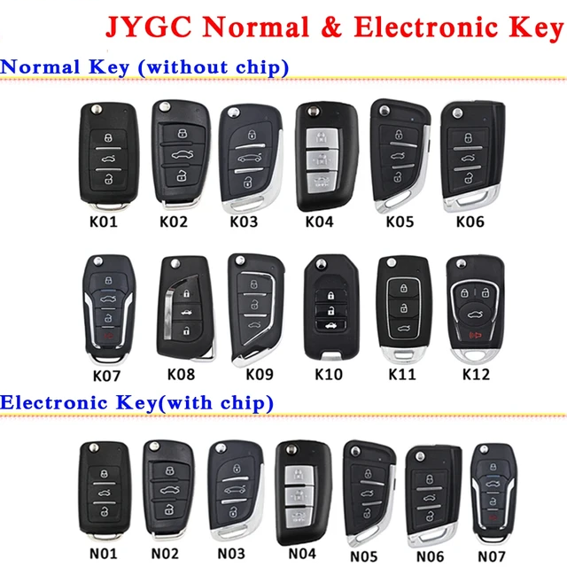 JYGC JMD Magic K or N Series Universal Remote Normal or Electronic Key Can Work with Handy Baby III MINI HB3 Magic Cable Key Generator Support Android IOS