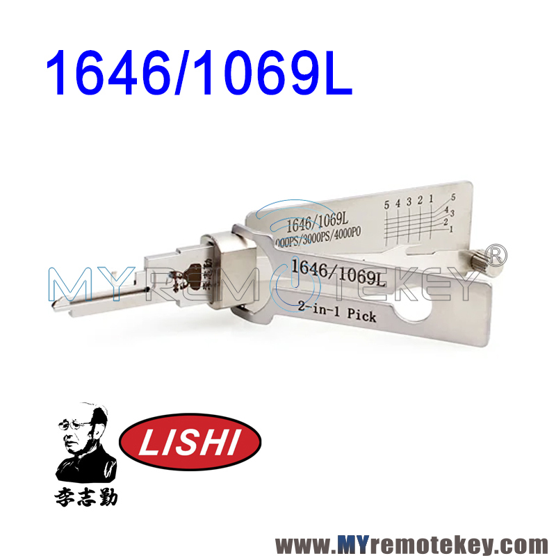 Original Lishi 1646/1069L 2-in-1 Pick for National Compx Mailbox Locks