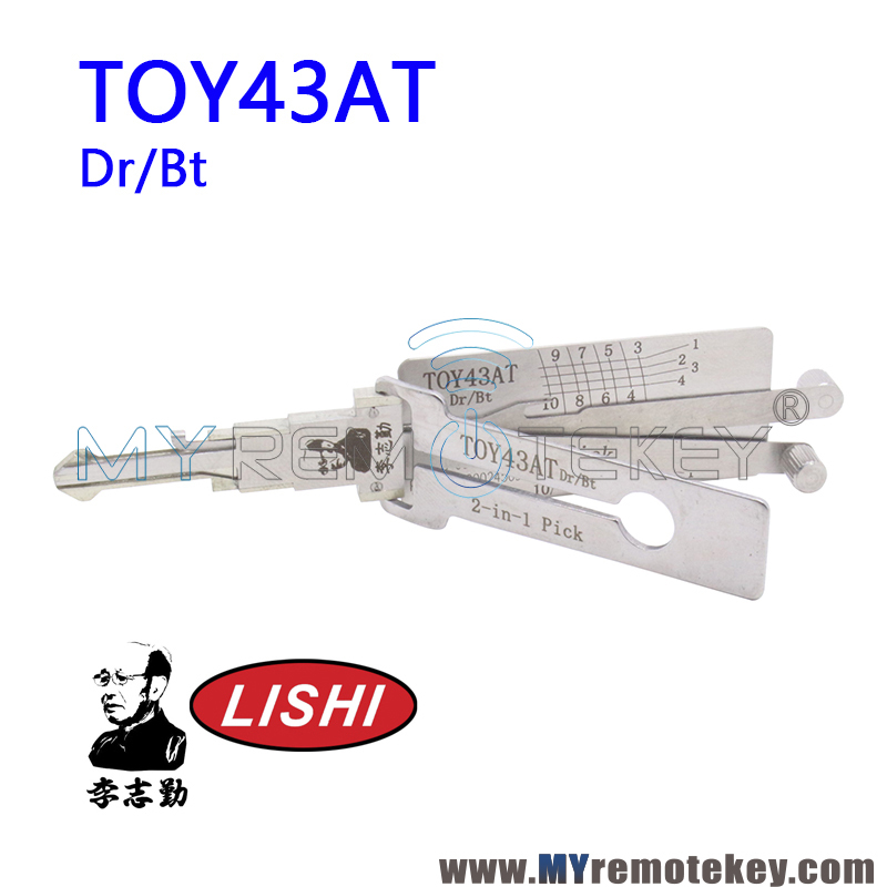 Original LISHI TOY43AT Dr/Bt 2 in 1 Auto Pick and Decoder For Toyota