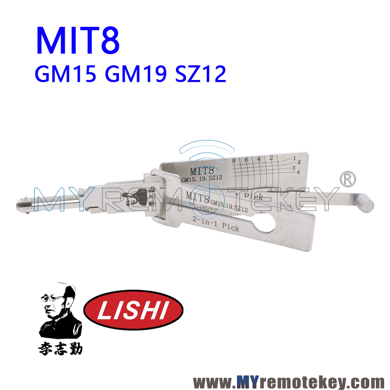 Lishi MIT8 GM15 GM19 SZ12 2in1 Pick